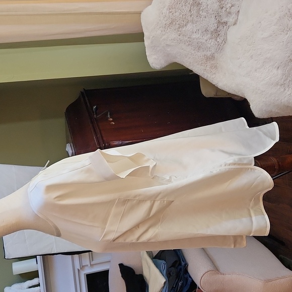 NWT Ann Taylor Loft Cream S/S Silky Blouse-Size XL - Picture 3 of 6